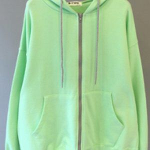 Slim Mickey Zip Hooded cotton sweater